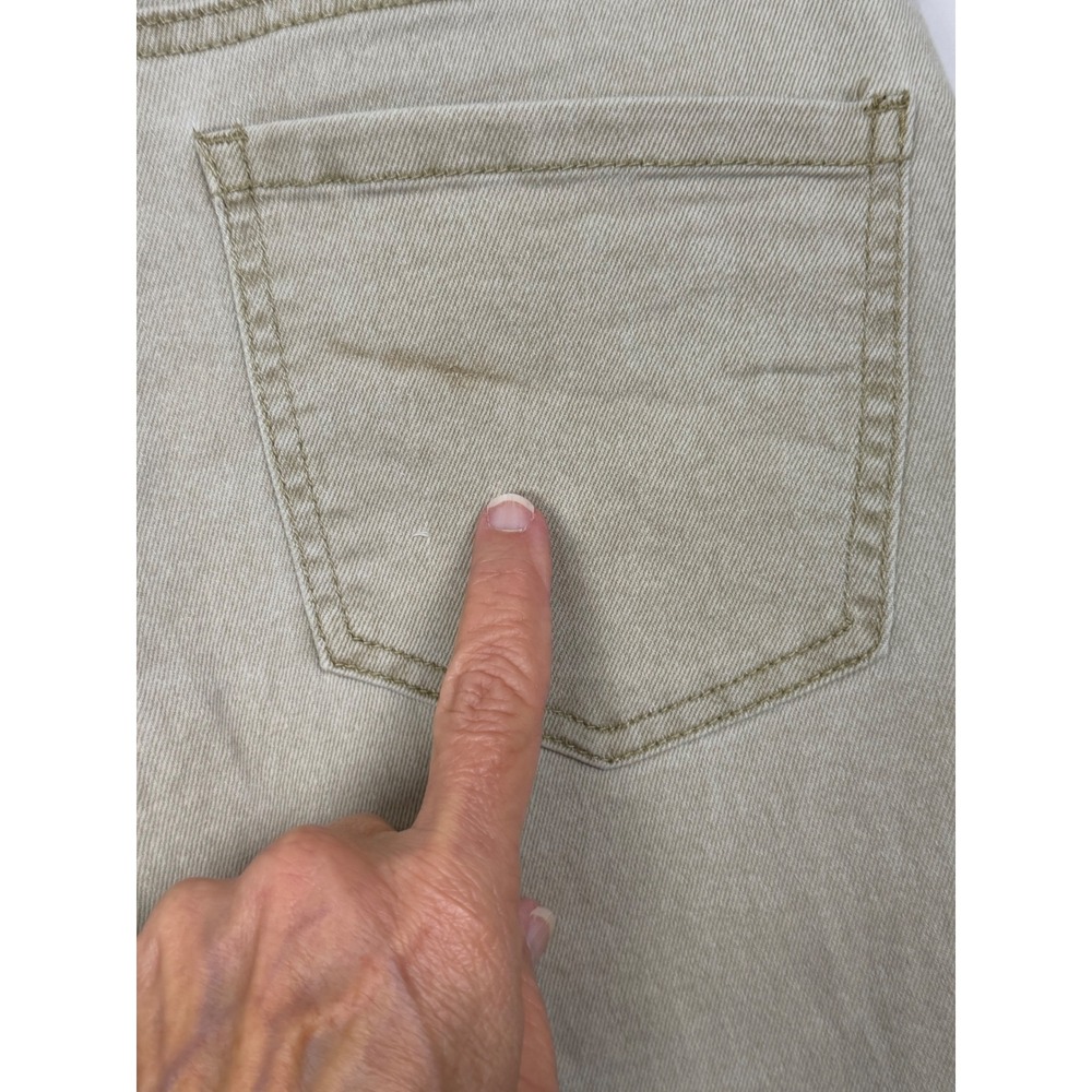 d.jeans Wide Leg Utility Pants Womens 4 Tan Good Stretch Patch Pocket Khaki - Picture 15 of 15
